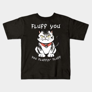 Grumpy Gus with a Furry Fuss Kids T-Shirt